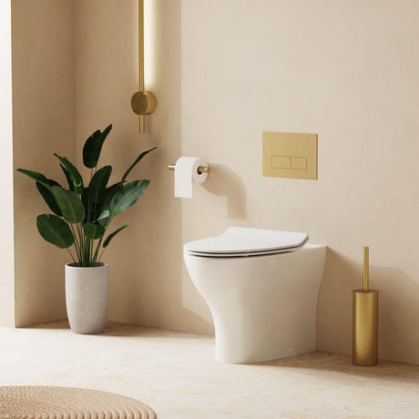 Crosswater Back To Wall Toilet Crosswater Kai Compact Back to Wall Toilet with Soft Close Quick Release Seat