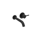 Saneux Wall Mounted Basin Tap Saneux Cos Wall Mounted 2 Hole Basin Mixer Tap in Matte Black