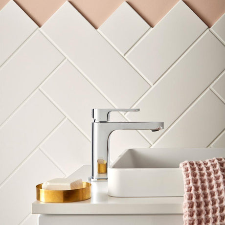 VADO Mono Basin Tap Vado Life Slimline Mono Basin Mixer Tap with Universal Waste - Chrome - LIF-200/CC-CP