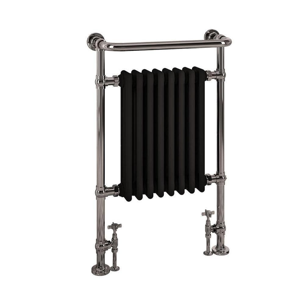 Eastbrook Eastbrook Isbourne Straight Vertical Traditional Radiator in Matt Black
