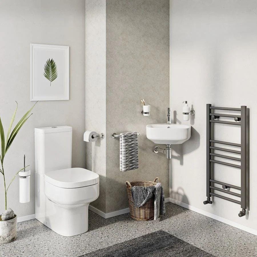 Crosswater Cloakroom Basin Crosswater Kai S Corner Cloakroom Basin with Overflow in White