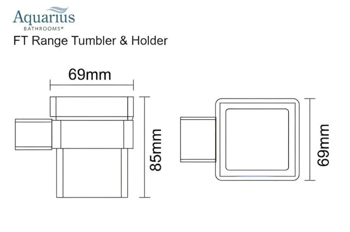 Aquarius Toothbrush Holder Aquarius FT Tumbler and Holder