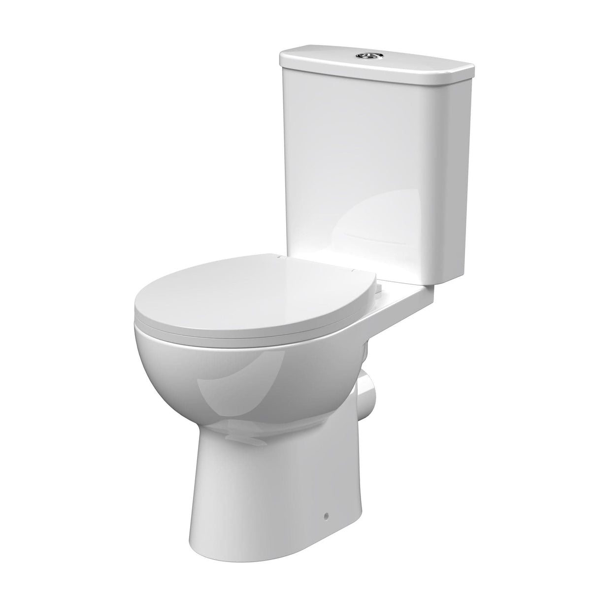 Aquarius Bathrooms Close Coupled Toilet Aquarius Origin Rimless Close Coupled Open Back Toilet with Soft Close Seat