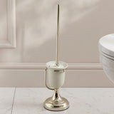 Miller Toilet Brush Polished Nickel Miller Signature Freestanding Traditional Toilet Brush and Holder