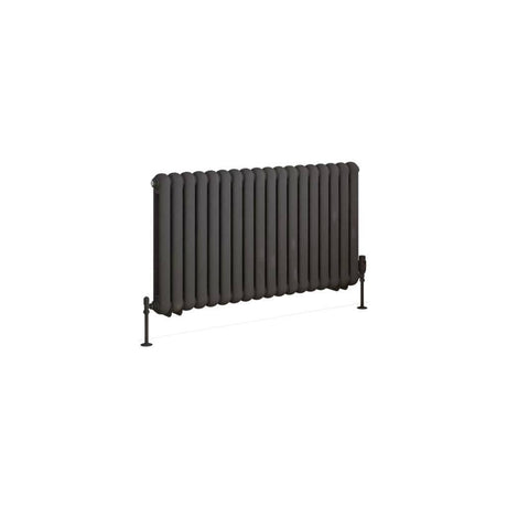 Eastbrook Column Radiator Eastbrook Rubano Straight Horizontal Traditional Column Radiator in Matt Anthracite