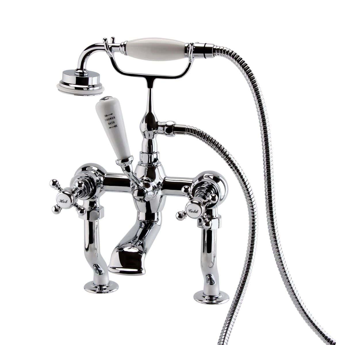 Aquarius Bathrooms Bath Shower Mixer Aquarius Clarence Traditional Bath and Shower Mixer Tap in Chrome