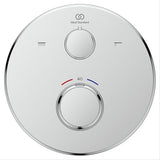 Ideal Standard Concealed Shower Valve Ideal Standard Ceratherm T25 2 Outlet Round Concealed Valve Trim-set