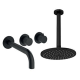 UK Bathroom Store Concealed Shower Set Crosswater Module Shower Set 3 with Fixed Overhead Shower and Bath Spout