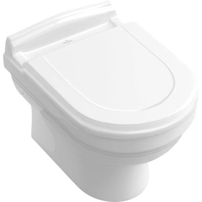 Villeroy & Boch Wall Hung Toilet Villeroy & Boch Hommage Traditional Wall Hung Toilet with Seat