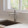 Crosswater Kitchen Tap Crosswater Design Side Lever Kitchen Mixer Tap in Brushed Nickel