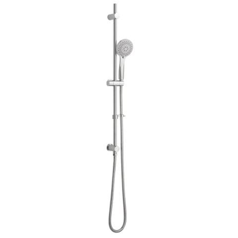 Vado Shower Riser Rail Vado Atmosphere Slide Rail with Multi Function Shower Handset and Outlet in Chrome