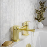 Aquarius Bathrooms Bath Mixer Aquarius Tetra 2-Hole Deck Mounted Bath Mixer Tap