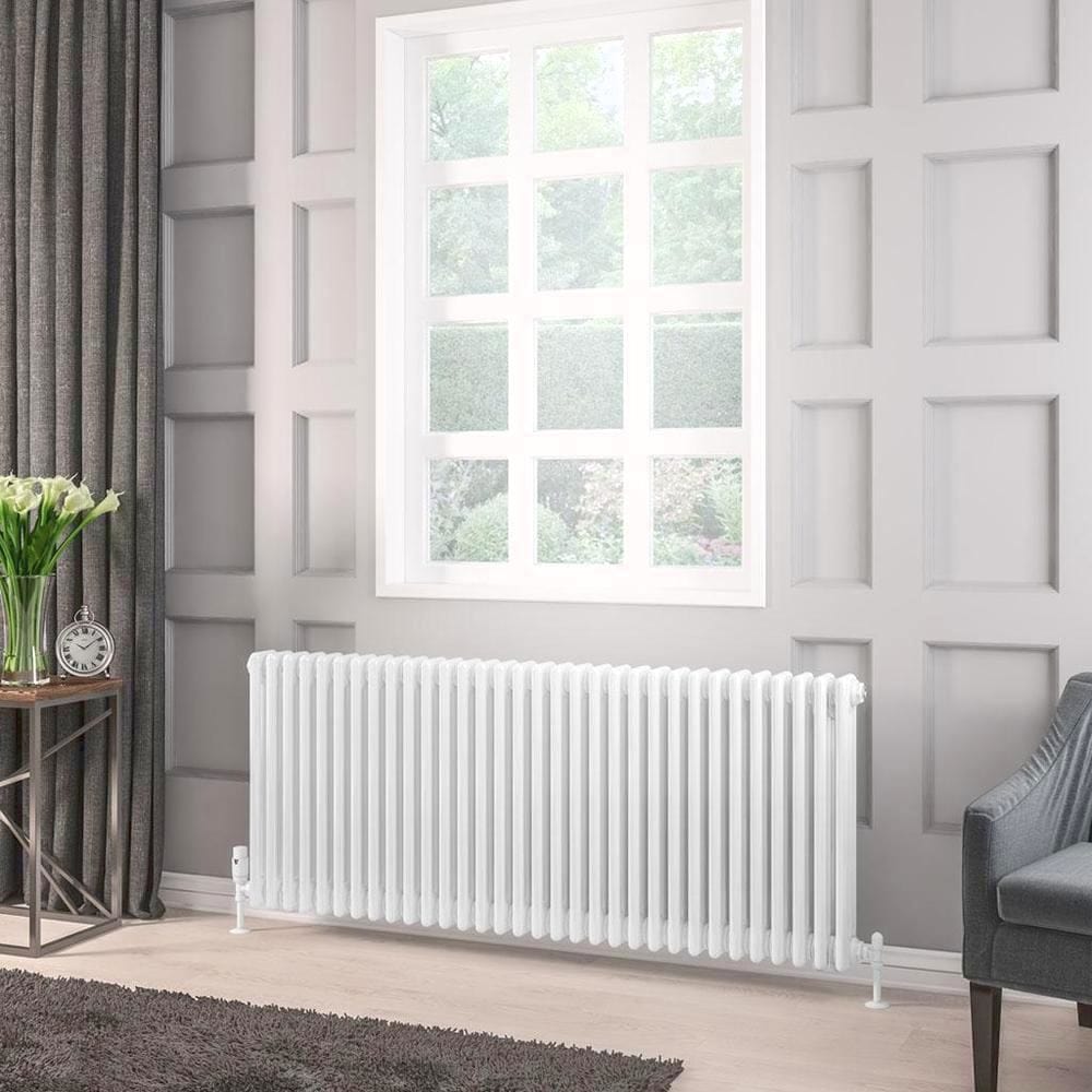 Eastbrook Rivassa Traditional 3 Column Radiator in White