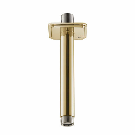 JTP Fixed Shower Arm Polished Gold JTP Grosvenor Shower Ceiling Arm
