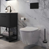 Saneux Toilet Seat Saneux Uni Slimline Soft Close Seat in White (For Uni Wall Hung Toilet)