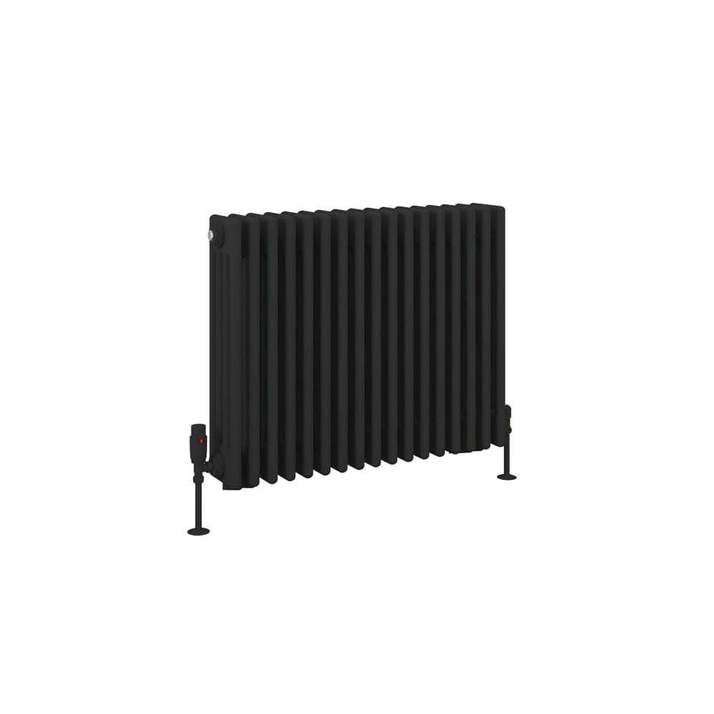 Eastbrook Rivassa Traditional 4 Column Radiator in Matt Black