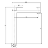 Crosswater Verge Tall Mono  Basin Mixer Tap