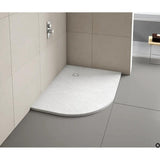 Merlyn Offset Quadrant Shower Tray White / 1000 x 800 Left Hand Merlyn Truestone Offset Quadrant Shower Tray