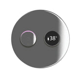 TED Concealed Shower Valve Chrome TED Togo 2/3 Outlet Digital Shower Valve with Large Round Plate