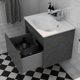 Imex Wall Mounted Vanity Unit Imex Alma Wall Mounted Single Drawer 600mm Vanity Unit with Basin