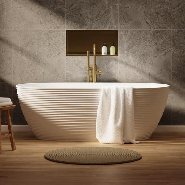 Crosswater Modern Freestanding Bath Matt White / 1700 x 800mm Crosswater Auriga Freestanding Bath