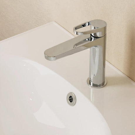 Crosswater Mono Basin Tap Chrome Crosswater Lazo Basin Monobloc Mixer Tap