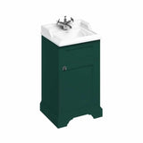 Burlington Cloakroom Vanity Unit Matt Green / 1 Burlington Freestanding Square Cloakroom Vanity Unit with Basin