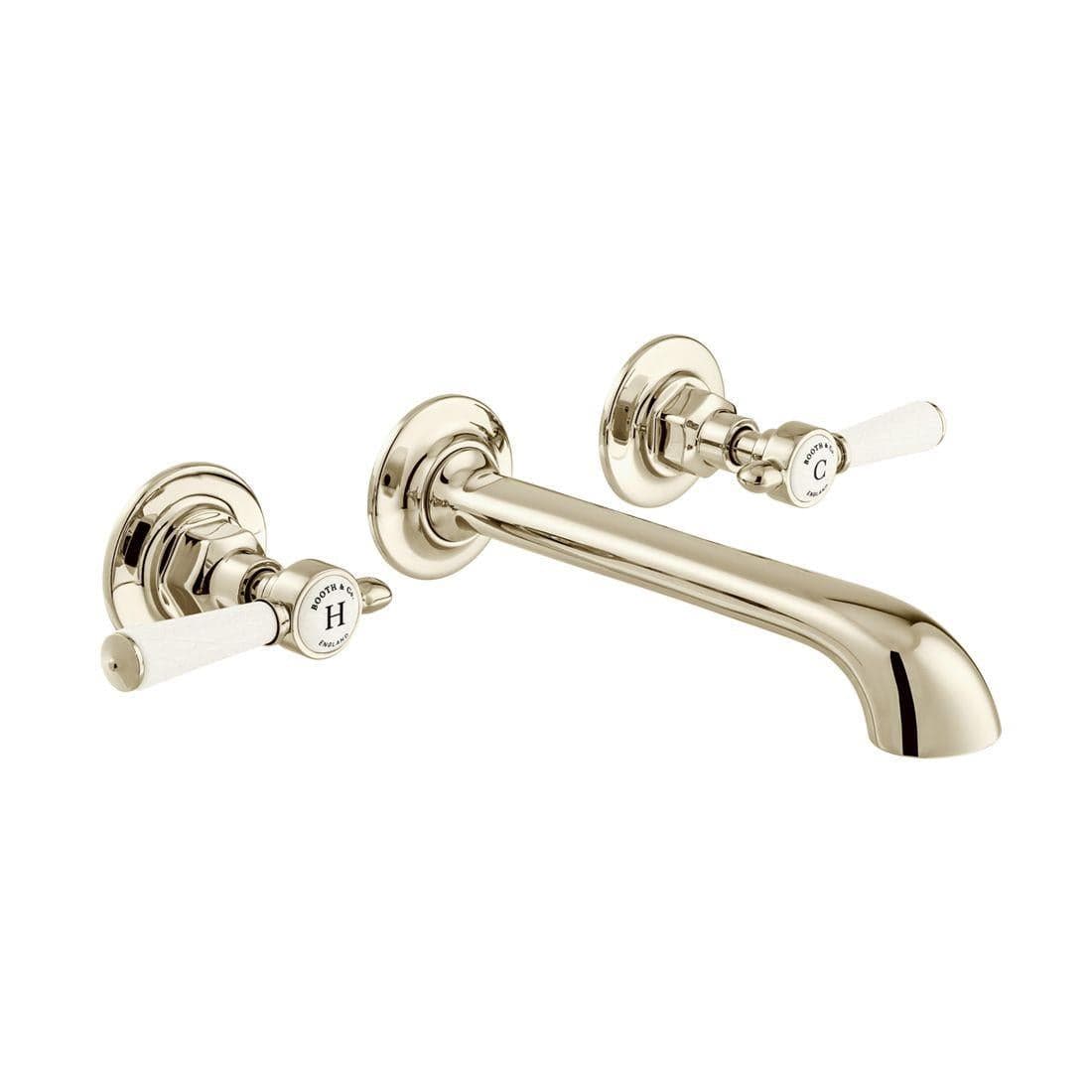 Vado Wall Mounted Basin Tap Booth & Co. Axbridge Lever Wall Mounted Mixer Pillar Tap