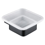 Aquarius Soap Dish Matt Black Aquarius FT Soap Dish and Holder
