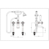 Aquarius Bathrooms Bath Shower Mixer Aquarius Clarence Traditional Bath and Shower Mixer Tap in Chrome