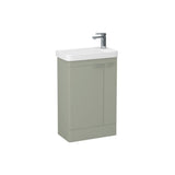 Imex Cloakroom Vanity Unit Imex Luna 550mm Floor Standing Double Door Cloakroom Vanity Unit with Basin