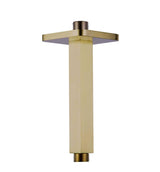 JTP Fixed Shower Arm Brushed Brass JTP HIX Ceiling Shower Arm