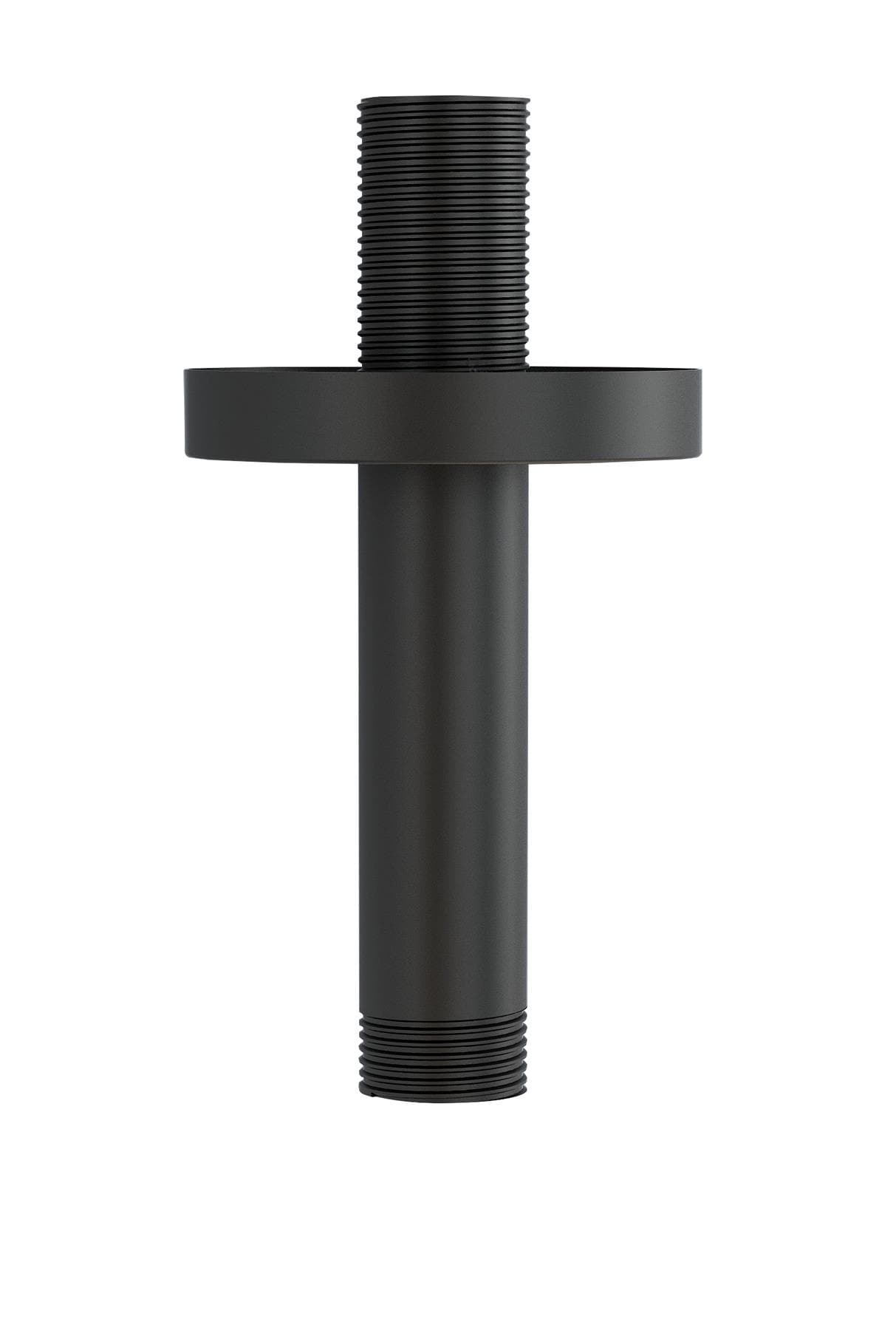 Imex Fixed Shower Arm Matt Black Imex Round 75mm Ceiling Mounted Shower Arm