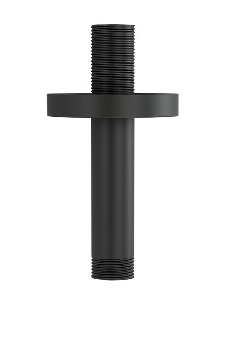 Imex Fixed Shower Arm Matt Black Imex Round 75mm Ceiling Mounted Shower Arm