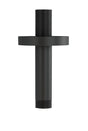 Imex Fixed Shower Arm Matt Black Imex Round 75mm Ceiling Mounted Shower Arm