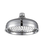 JTP Fixed Shower Head Chrome JTP Grosvenor 200mm Traditional Round Shower Head