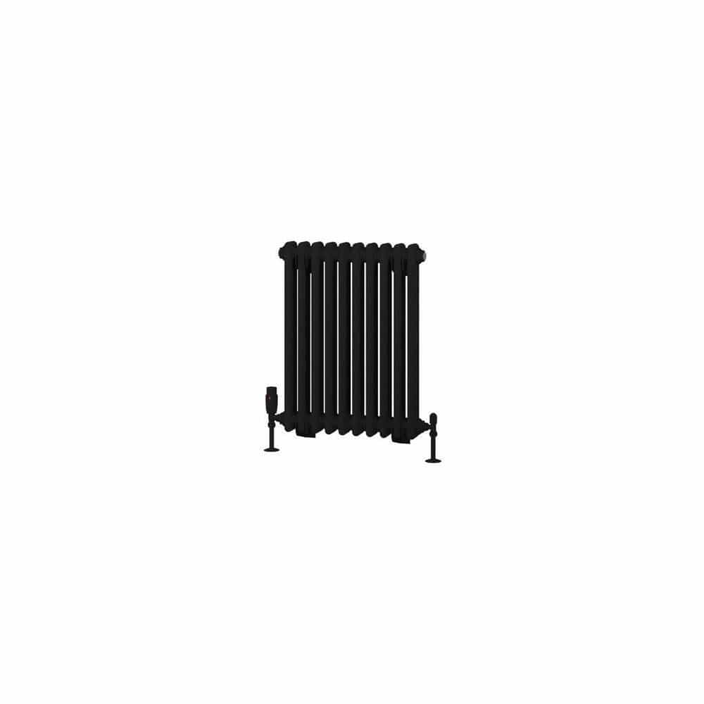 Eastbrook Rivassa Traditional 2 Column Radiator in Matt Black