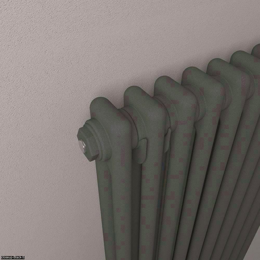 Eastbrook Column Radiator Eastbrook Rivassa Traditional 2 Column Radiator in Matt Anthracite