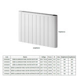 Reina Panel Radiator Reina Serre Electric Radiator with Wi-Fi Enabled LCD Display