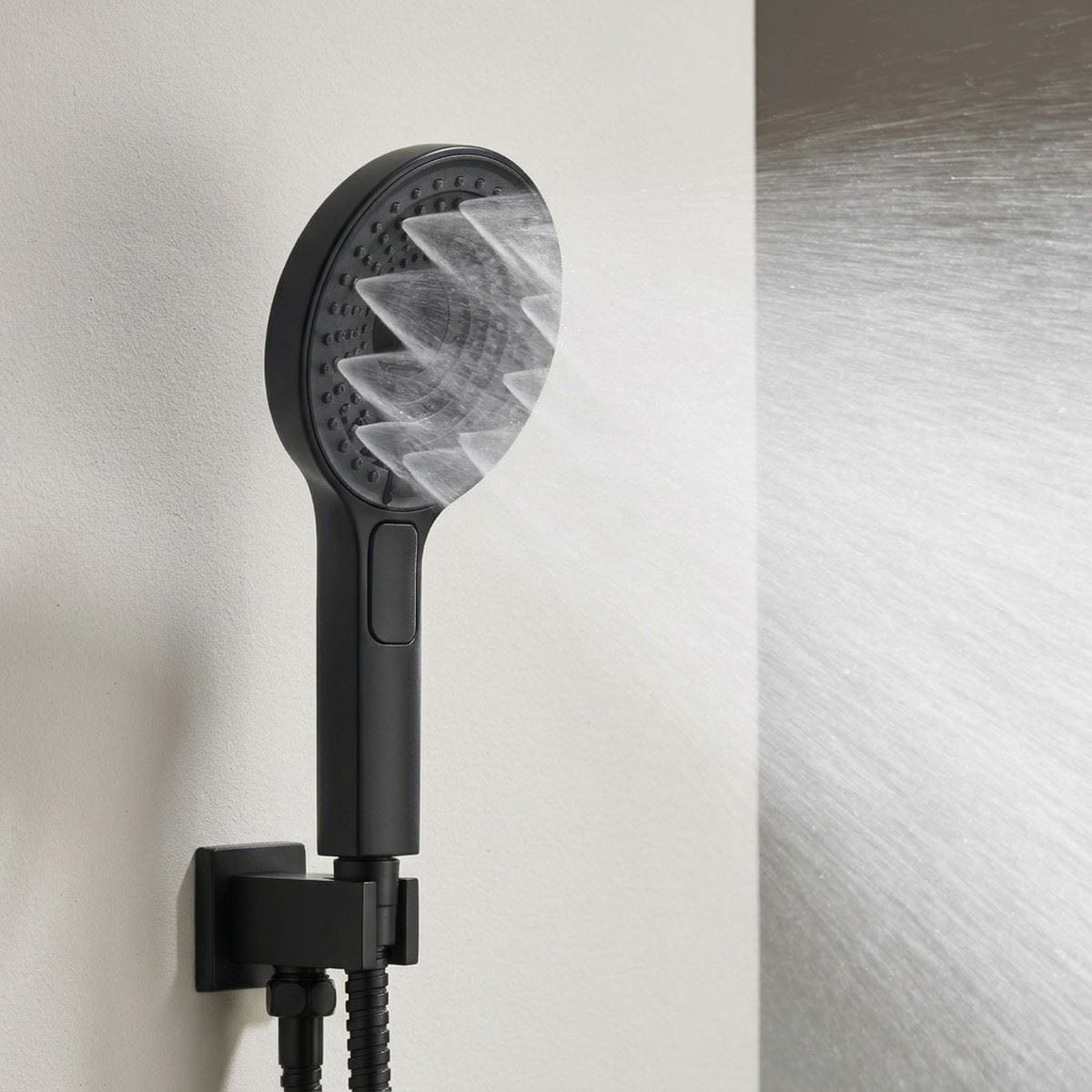 TED Shower Handset TED Venn 3 Function Shower Handset with Outlet, Bracket and Hose