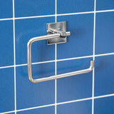 Smedbo Toilet Roll Holder Chrome Smedbo Beslagsboden Square Self-Adhesive Toilet Roll Holder