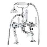 Crosswater Bath Shower Mixer Crosswater Belgravia Lever Bath Shower Mixer Tap with Shower Kit in Chrome
