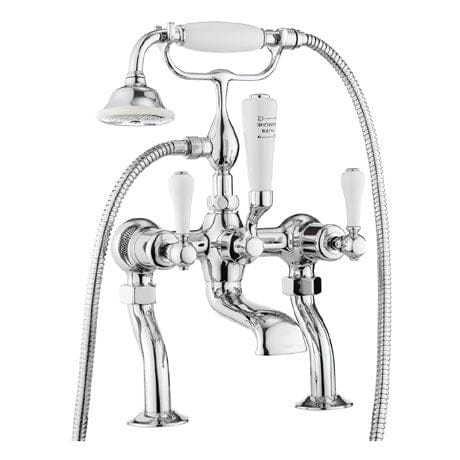 Crosswater Bath Shower Mixer Crosswater Belgravia Lever Bath Shower Mixer Tap with Shower Kit in Chrome
