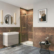 Crosswater Sliding Shower Door Brushed Brass / 2000 x 1500 Crosswater Asura 8mm Sliding Shower Door