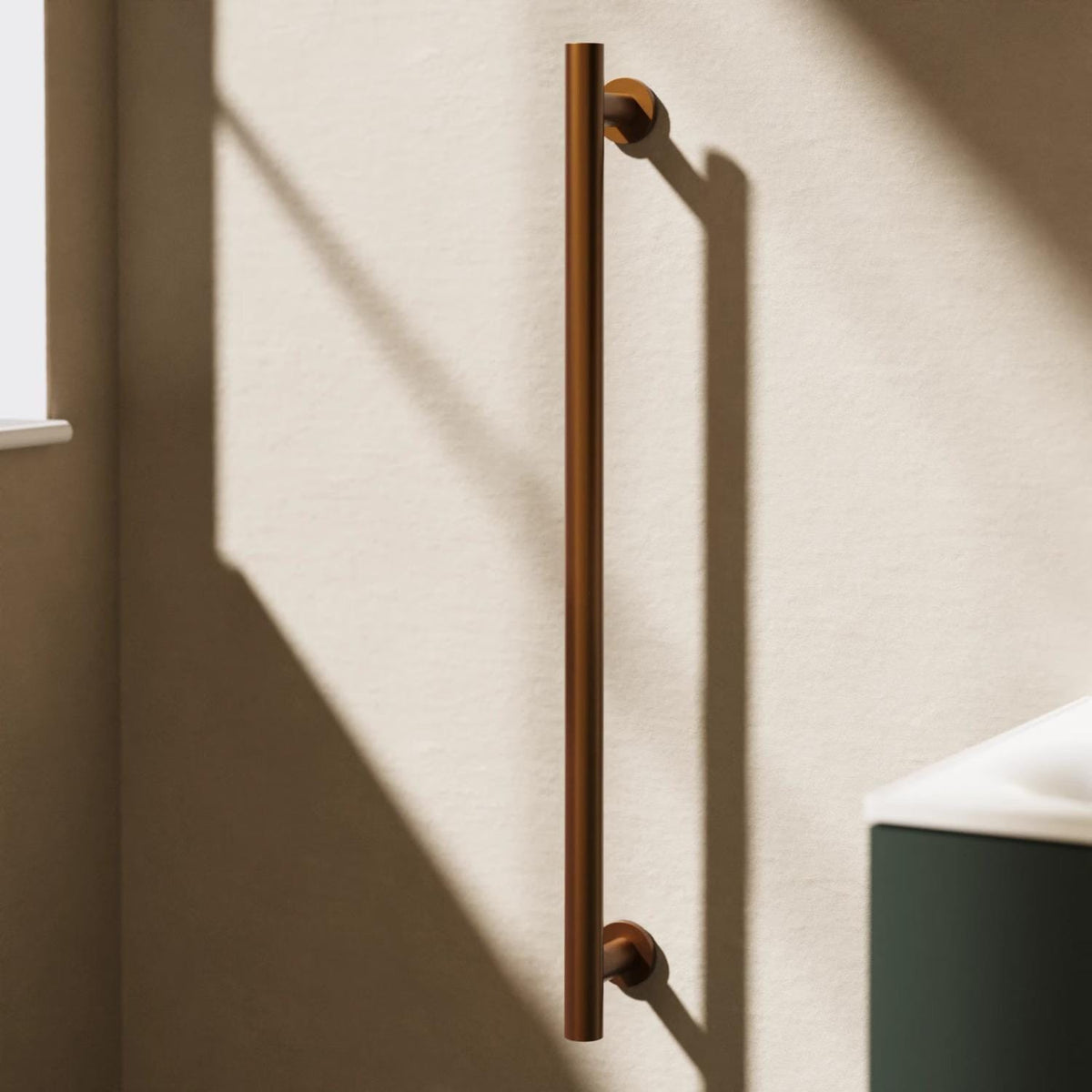 Crosswater Grab Rail/Bar Brushed Bronze / 800mm Crosswater Straight Grab Bar