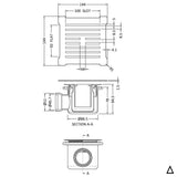 Aquarius Shower Tray Waste Aquarius Urbano 90mm Shower Waste with Square Grill for 32mm Slimline Trays