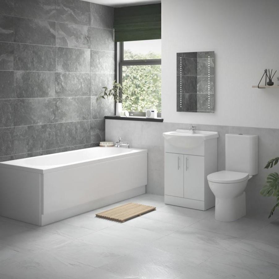 Aquarius Complete Bathroom Suite Aquarius Urbano Complete Vanity Bath Suite (with 1700mm Single Ended Bath)