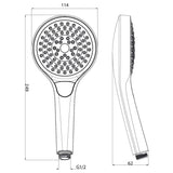 Villeroy & Boch Shower Handset Villeroy & Boch Verve Three Function Round Shower Handset