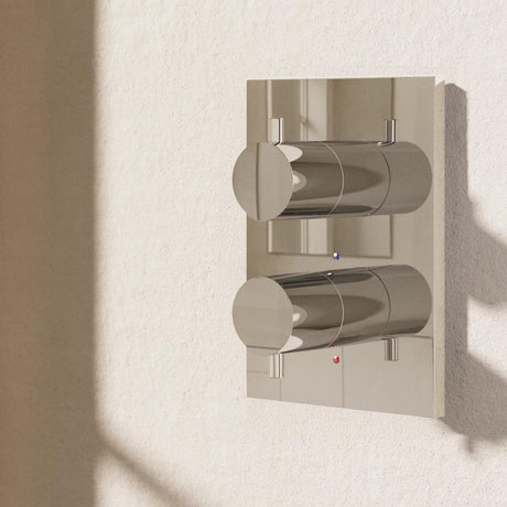 Crosswater Concealed Shower Valve Chrome Crosswater MPRO Crossbox 1 Outlet Trimset