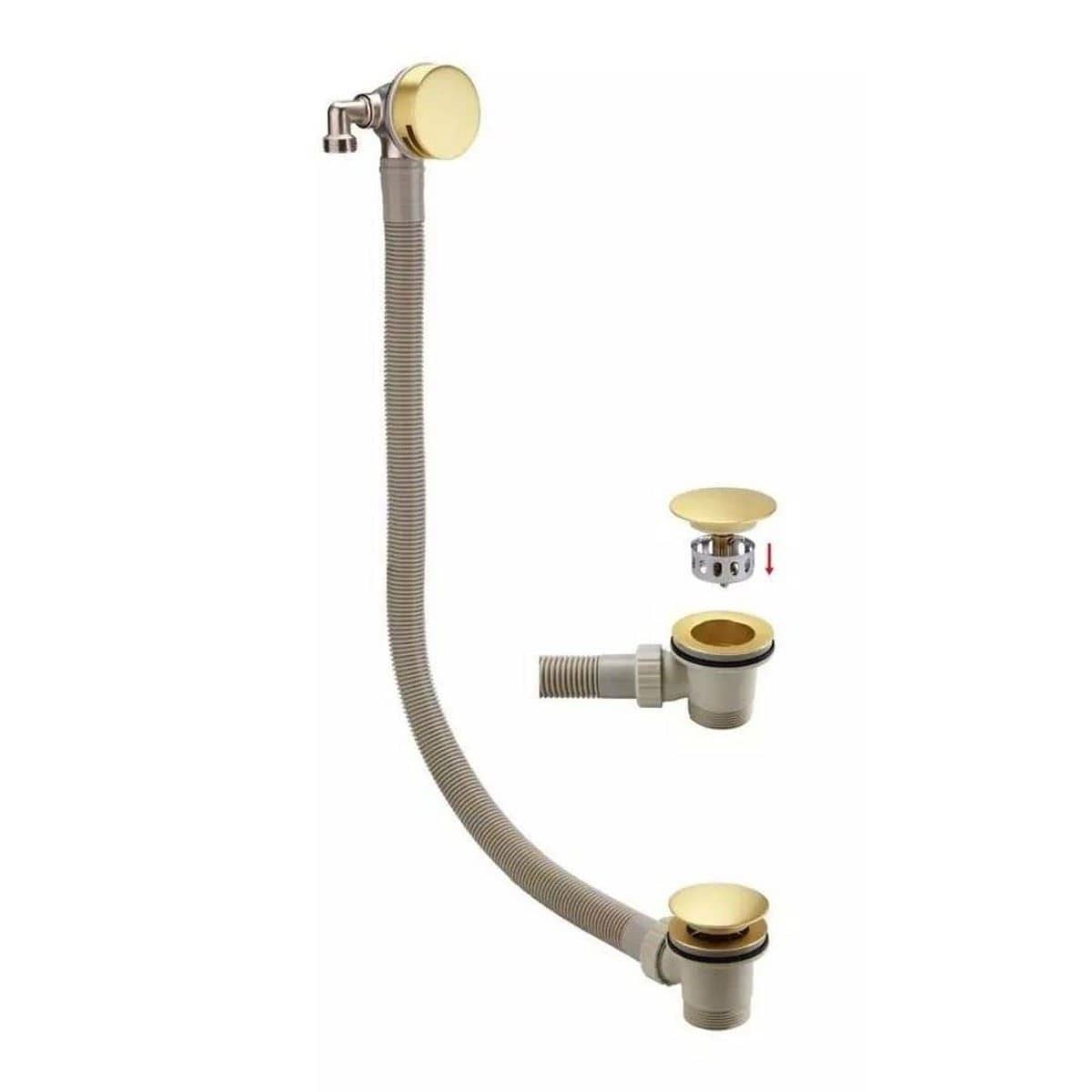 Aquarius Bathrooms Concealed Shower Set Aquarius RainLux Round 2 Outlet Overflow Filler Shower Bundle